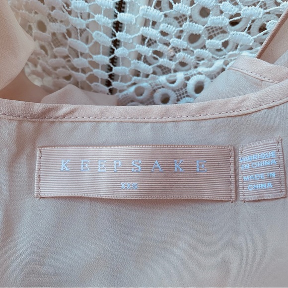 Keepsake The Label White Asymmetrical Eyelet Dress - Picture 16 of 16